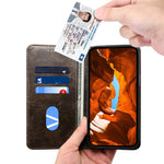 SUTENI For Samsung Galaxy Note20 Ultra / Note20 Ultra 5G Case Leather+TPU Card Holder Phone Cover