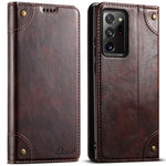 SUTENI For Samsung Galaxy Note20 Ultra / Note20 Ultra 5G Case Leather+TPU Card Holder Phone Cover