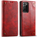 SUTENI För Samsung Galaxy Note20 Ultra / Note20 Ultra 5G Skal Läder+TPU Korthållare mobilskal