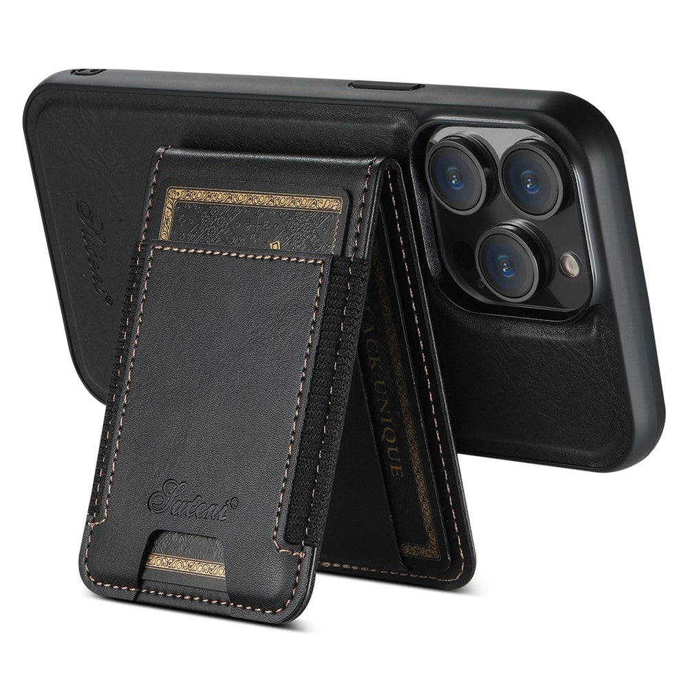 SUTENI H17 For iPhone 12 Pro Case Detachable Card Holder Phone Shell Compatible with MagSafe