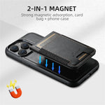 SUTENI H17 For iPhone 12 Pro Case Detachable Card Holder Phone Shell Compatible with MagSafe