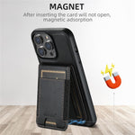 SUTENI H17 For iPhone 12 Pro Case Detachable Card Holder Phone Shell Compatible with MagSafe
