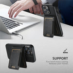 SUTENI H17 For iPhone 12 Pro Case Detachable Card Holder Phone Shell Compatible with MagSafe