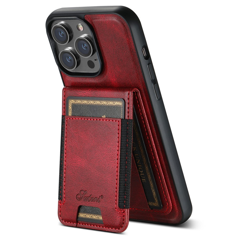 SUTENI H17 For iPhone 12 Pro Case Detachable Card Holder Phone Shell Compatible with MagSafe