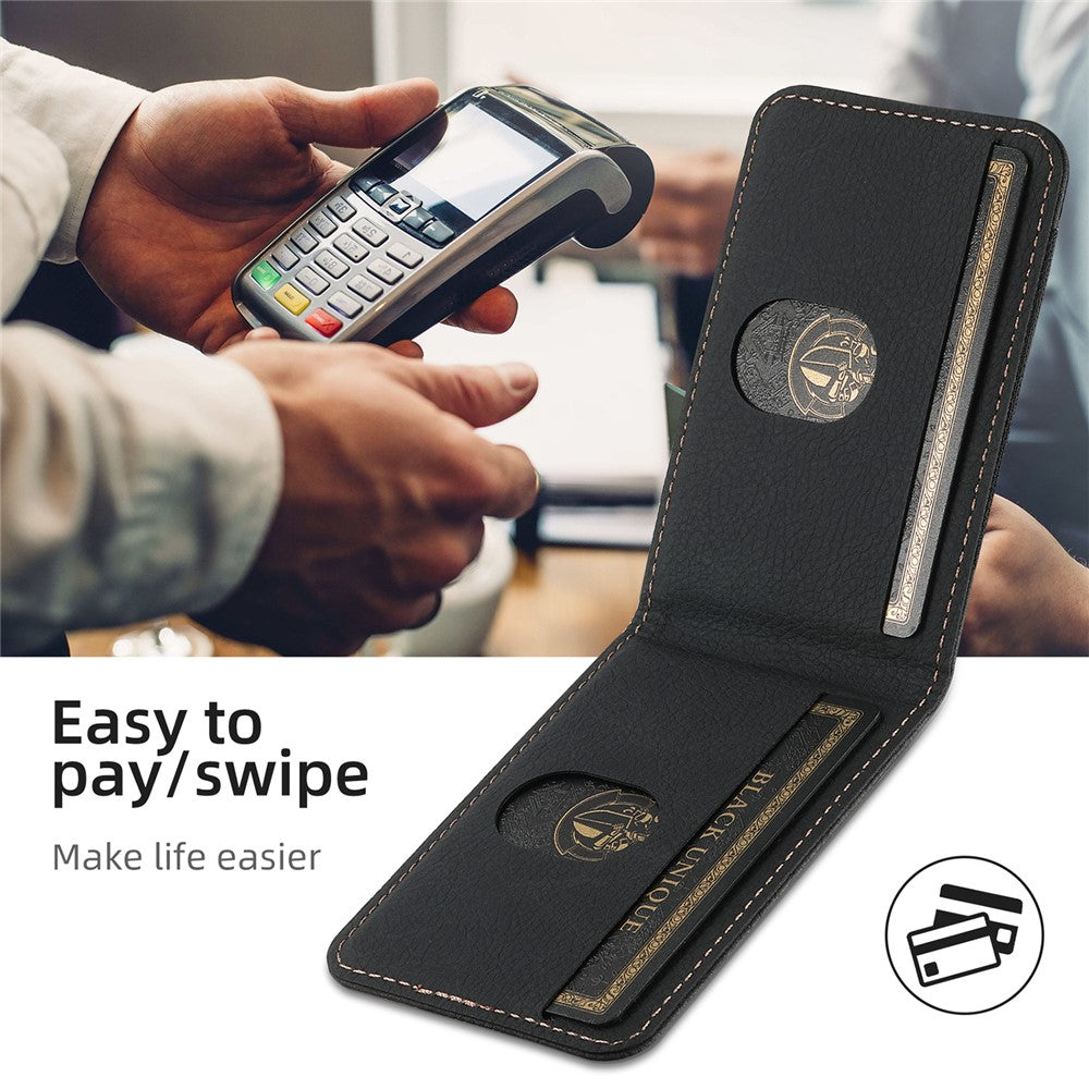 SUTENI H17 Leather Case for iPhone 12 Pro 6.1 inch Cover Anti-fall Card Holder Shell Compatible with MagSafe