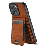 SUTENI H17 Leather Case for iPhone 12 Pro 6.1 inch Cover Anti-fall Card Holder Shell Compatible with MagSafe