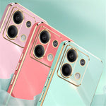 XINLI For Xiaomi Redmi Note 13 Pro 4G / Poco M6 Pro 4G Case Electroplating TPU Cover with Kickstand