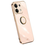 XINLI For Xiaomi Redmi Note 13 Pro 4G / Poco M6 Pro 4G Case Electroplating TPU Cover with Kickstand
