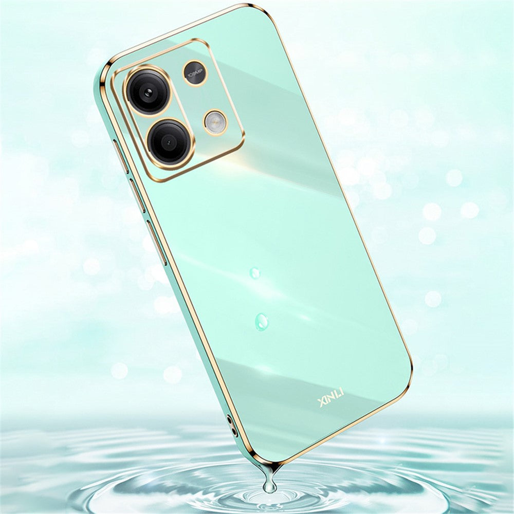 XINLI For Xiaomi Redmi Note 13 Pro 4G / Poco M6 Pro 4G TPU Phone Case Electroplating Edge