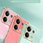 XINLI For Xiaomi Redmi Note 13 Pro 4G / Poco M6 Pro 4G TPU Phone Case Electroplating Edge