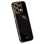 XINLI For Xiaomi Redmi Note 13 Pro 4G / Poco M6 Pro 4G TPU Phone Case Electroplating Edge