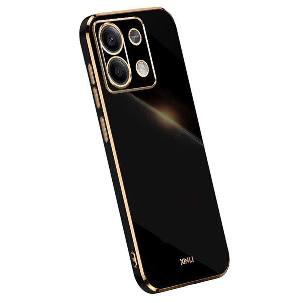 XINLI For Xiaomi Redmi Note 13 Pro 4G / Poco M6 Pro 4G TPU Phone Case Electroplating Edge