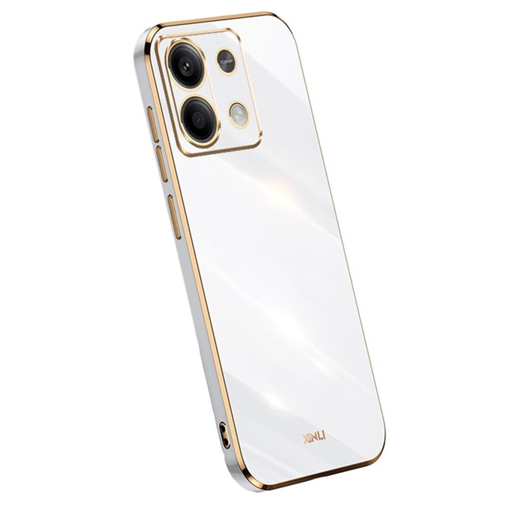 XINLI For Xiaomi Redmi Note 13 Pro 4G / Poco M6 Pro 4G TPU Phone Case Electroplating Edge