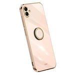 XINLI For Samsung Galaxy A04e 4G / F04 4G / M04 4G Case Kickstand Electroplated TPU Cover