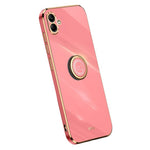 XINLI For Samsung Galaxy A04e 4G / F04 4G / M04 4G Case Kickstand Electroplated TPU Cover