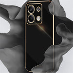 XINLI För Xiaomi Redmi Note 13 4G TPU-skal Reptåligt Galvaniserat mobilskydd