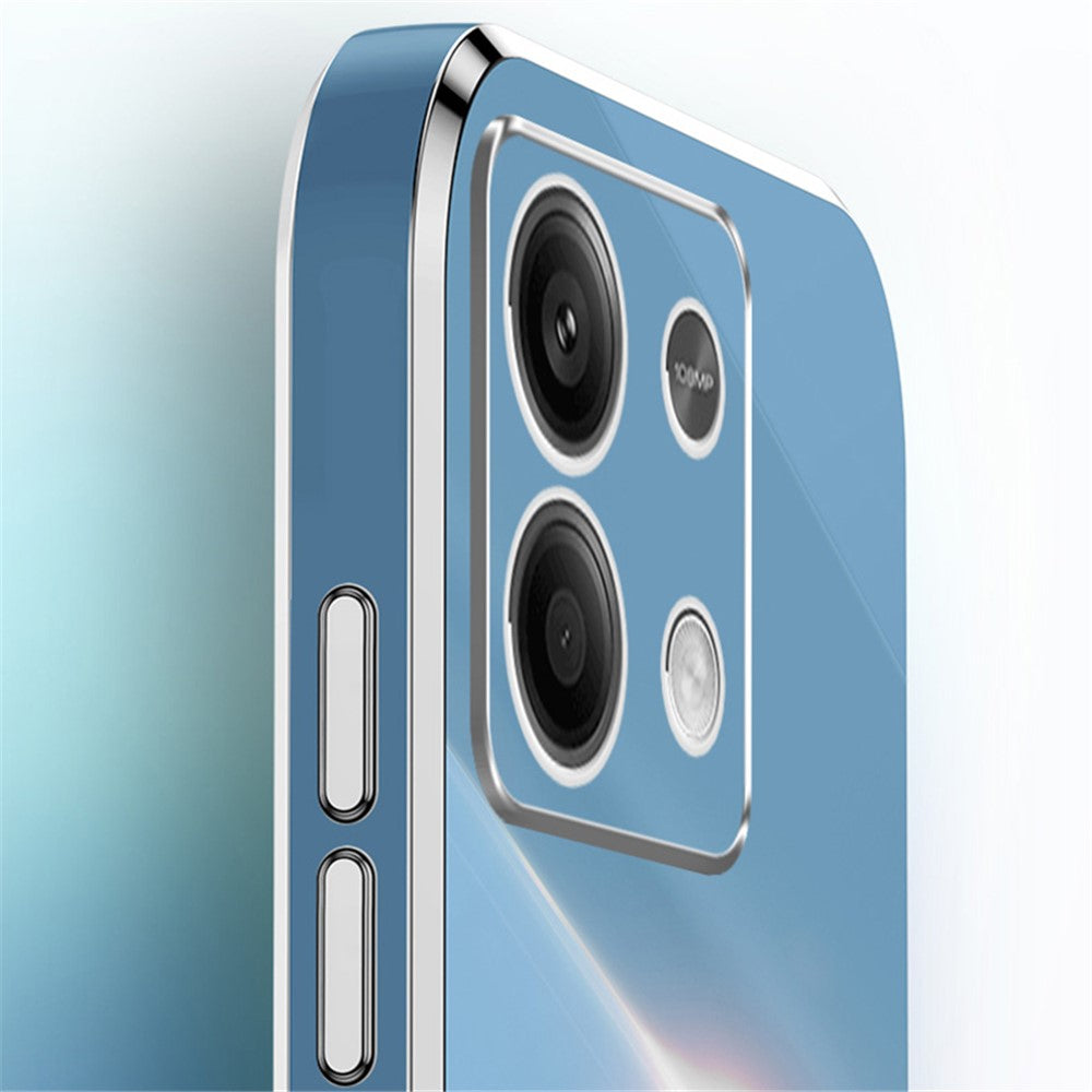 XINLI För Xiaomi Redmi Note 13 4G TPU-skal Reptåligt Galvaniserat mobilskydd