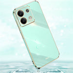 XINLI För Xiaomi Redmi Note 13 4G TPU-skal Reptåligt Galvaniserat mobilskydd