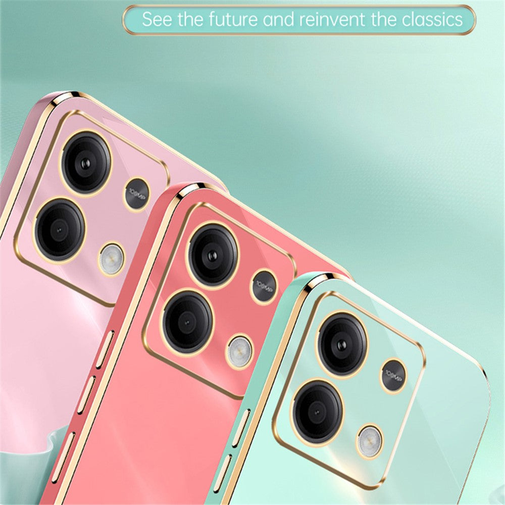 XINLI For Xiaomi Redmi Note 13 4G TPU Case Anti-scratch Electroplating Phone Cover