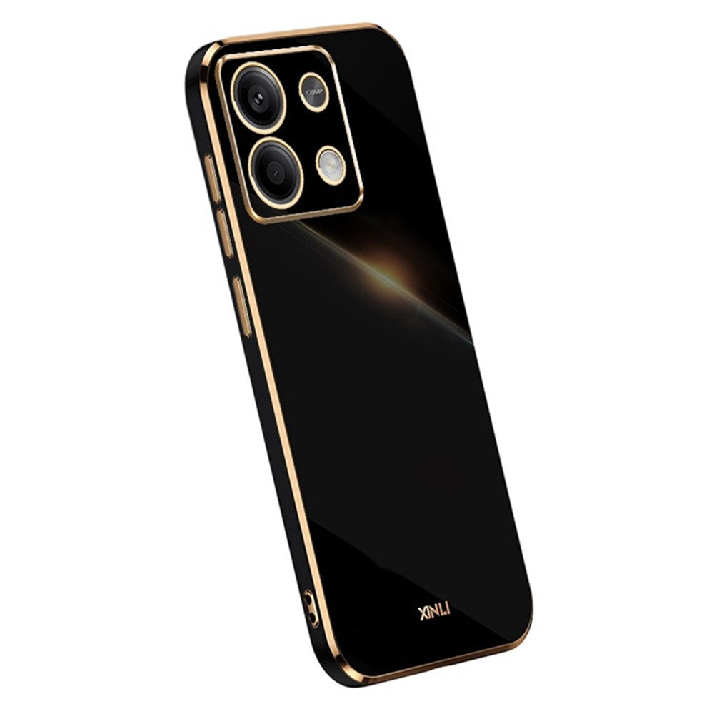XINLI For Xiaomi Redmi Note 13 4G TPU Case Anti-scratch Electroplating Phone Cover