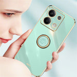 XINLI For Xiaomi Redmi Note 13 4G Case Soft TPU Electroplating Phone Kickstand Cover