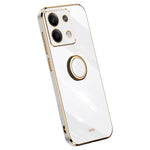 XINLI För Xiaomi Redmi Note 13 4G Skal Mjukt TPU Galvaniserat mobilstativ Skal