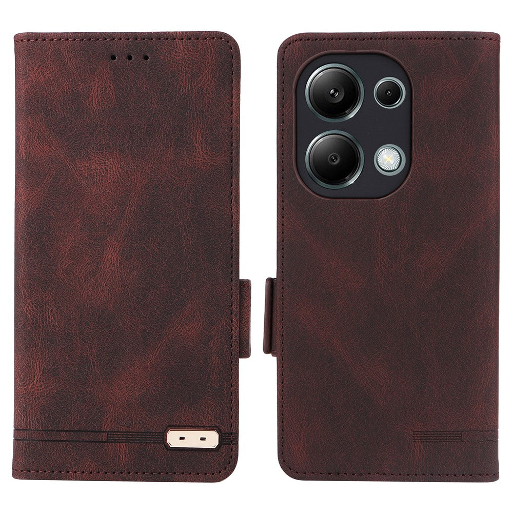 For Xiaomi Redmi Note 13 Pro 4G / Poco M6 Pro 4G Case PU Leather Folio Wallet Phone Cover