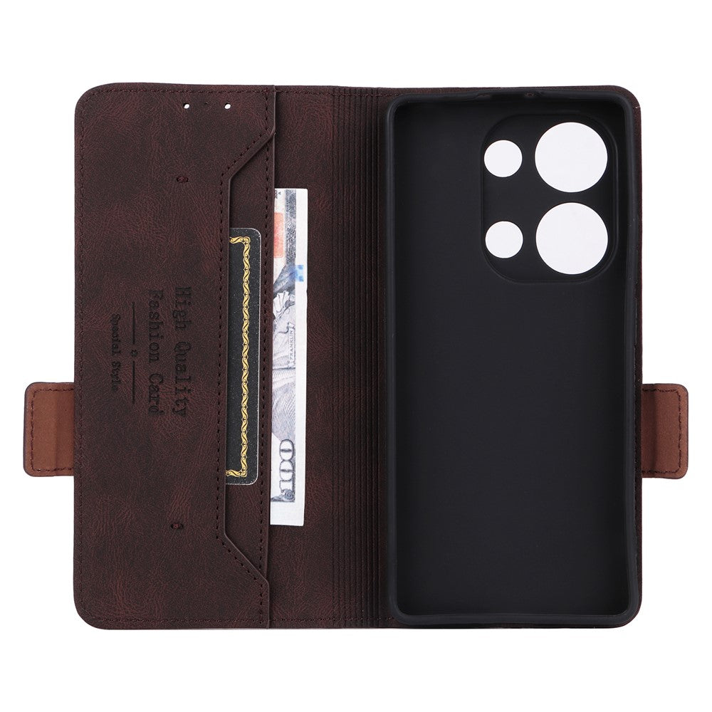 For Xiaomi Redmi Note 13 Pro 4G / Poco M6 Pro 4G Case PU Leather Folio Wallet Phone Cover