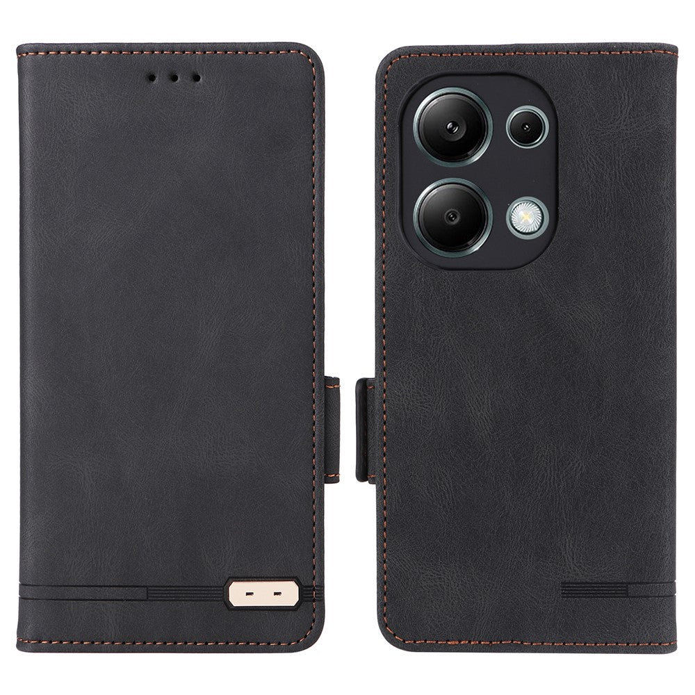 For Xiaomi Redmi Note 13 Pro 4G / Poco M6 Pro 4G Case PU Leather Folio Wallet Phone Cover