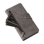 For Xiaomi Redmi Note 13 Pro 5G / Poco X6 5G Zipper Case PU Leather Stand Flip Phone Cover