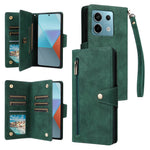 For Xiaomi Redmi Note 13 Pro 5G / Poco X6 5G Zipper Case PU Leather Stand Flip Phone Cover