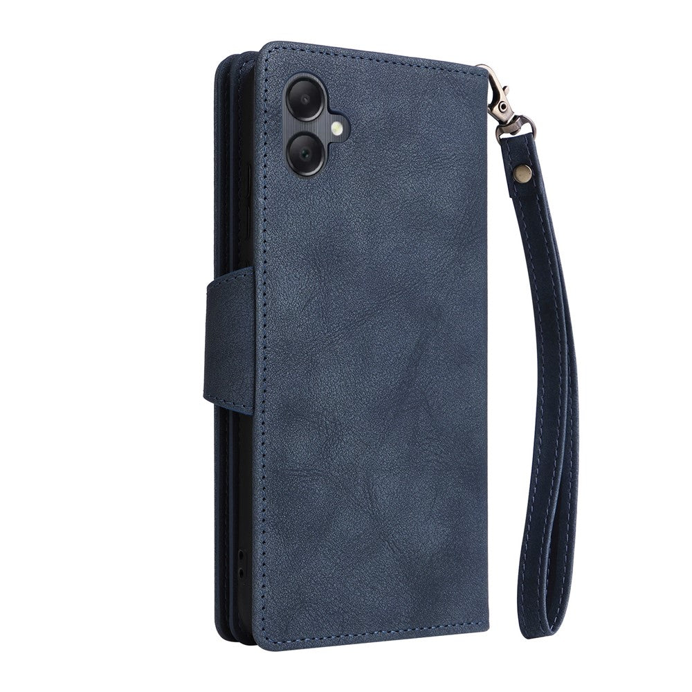 Til Samsung Galaxy A05 4G Læder Taske Pung Lynlås Lomme Telefon Cover Nitte Dekoration
