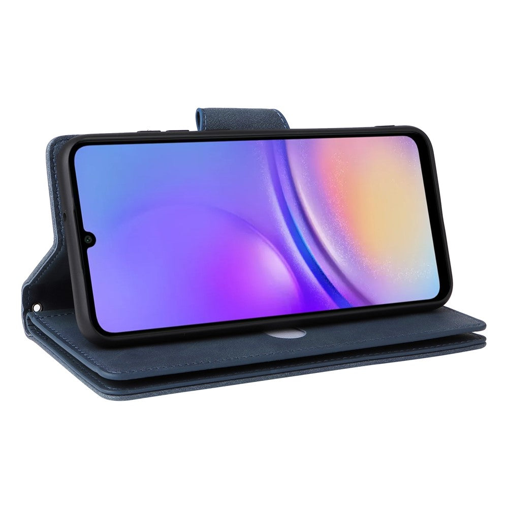 Til Samsung Galaxy A05 4G Læder Taske Pung Lynlås Lomme Telefon Cover Nitte Dekoration