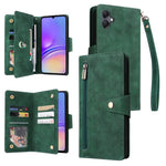 Til Samsung Galaxy A05 4G Læder Taske Pung Lynlås Lomme Telefon Cover Nitte Dekoration