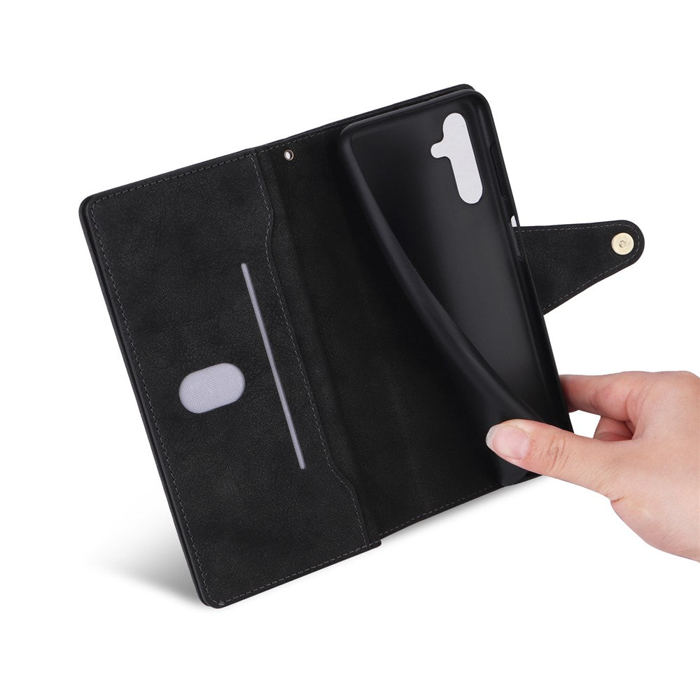 Samsung Galaxy A05s 4G Folio-skal i PU-läder med 9 kortplatser och stativ