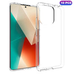 10Pcs / Pack For Xiaomi Redmi Note 13 4G Case Watermark-Free Soft TPU Phone Cover HD Clear