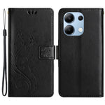 For Xiaomi Redmi Note 13 4G Case Wallet Stand Butterfly Leather Flip Phone Cover