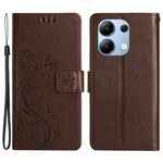 For Xiaomi Redmi Note 13 4G Case Wallet Stand Butterfly Leather Flip Phone Cover