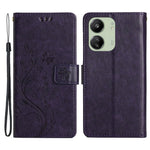 For Xiaomi Redmi 13C 4G / 5G / 13R 5G / Poco M6 5G / Poco C65 4G Leather Case Butterfly Phone Wallet Cover