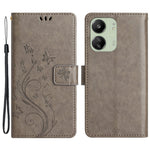 For Xiaomi Redmi 13C 4G / 5G / 13R 5G / Poco M6 5G / Poco C65 4G Leather Case Butterfly Phone Wallet Cover