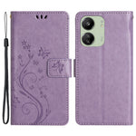 For Xiaomi Redmi 13C 4G / 5G / 13R 5G / Poco M6 5G / Poco C65 4G Leather Case Butterfly Phone Wallet Cover
