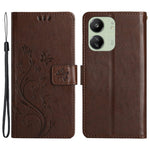 For Xiaomi Redmi 13C 4G / 5G / 13R 5G / Poco M6 5G / Poco C65 4G Leather Case Butterfly Phone Wallet Cover