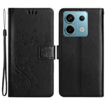 For Xiaomi Redmi Note 13 Pro 5G / Poco X6 5G Case Leather Wallet Cover Butterfly Imprinted