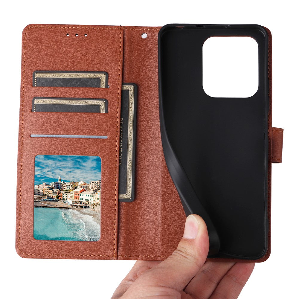 For Xiaomi Redmi Note 13 4G Wallet Case PU Leather Flip Phone Cover with Stand