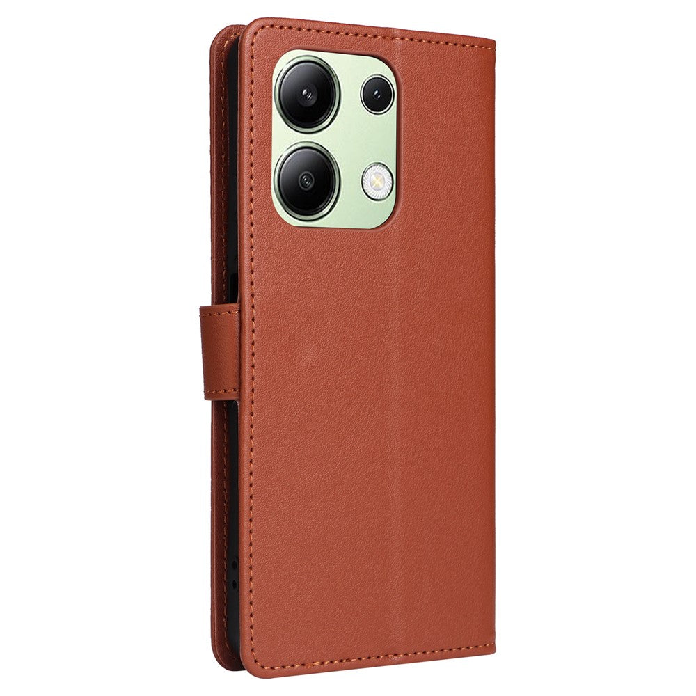 For Xiaomi Redmi Note 13 4G Wallet Case PU Leather Flip Phone Cover with Stand