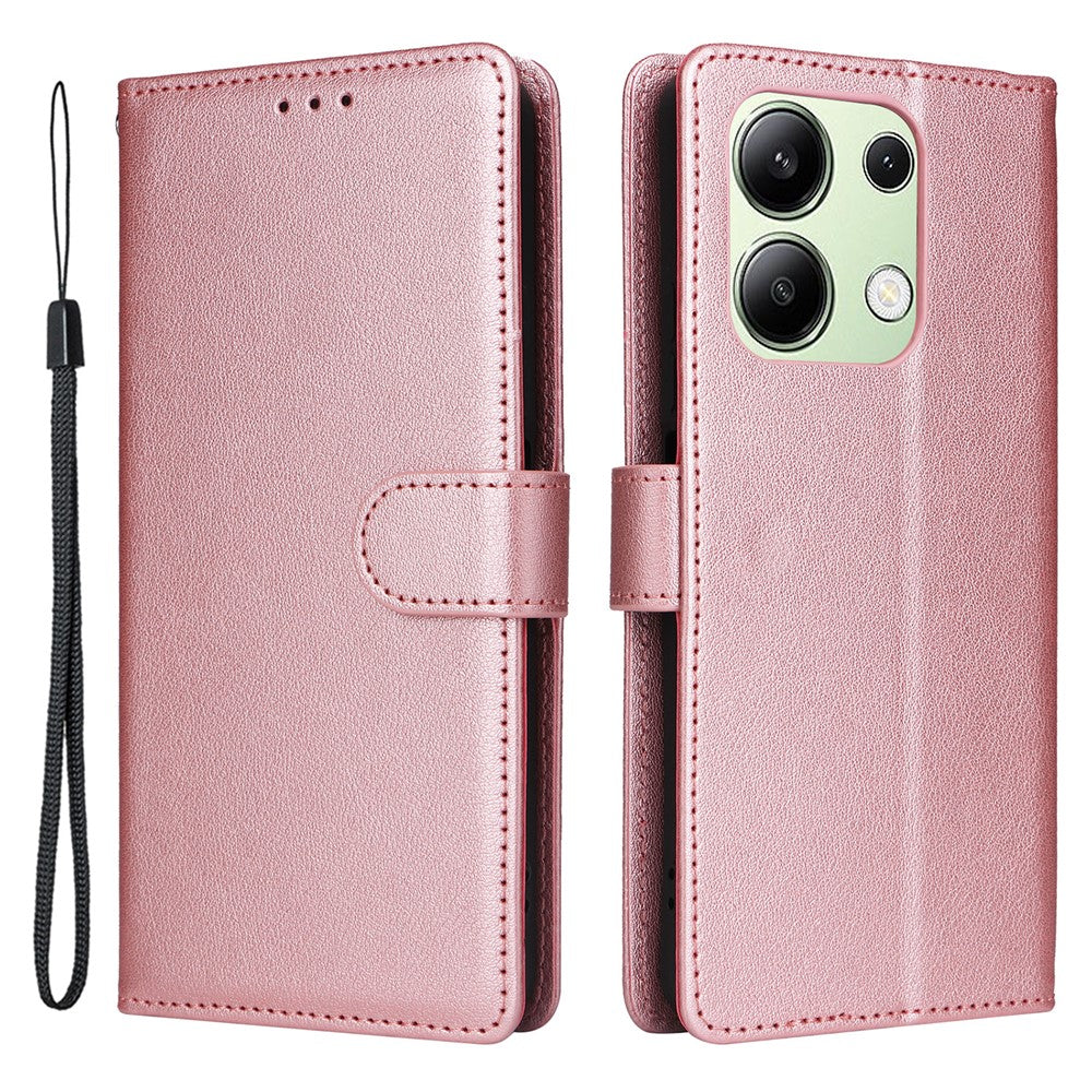 For Xiaomi Redmi Note 13 4G Wallet Case PU Leather Flip Phone Cover with Stand