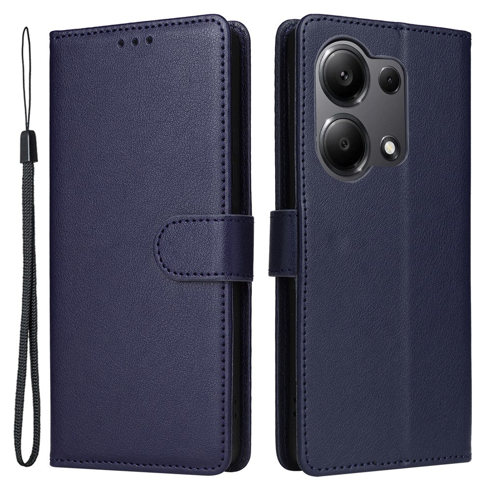 For Xiaomi Redmi Note 13 Pro 4G / Poco M6 Pro 4G Leather Case Card Slots Phone Stand Cover