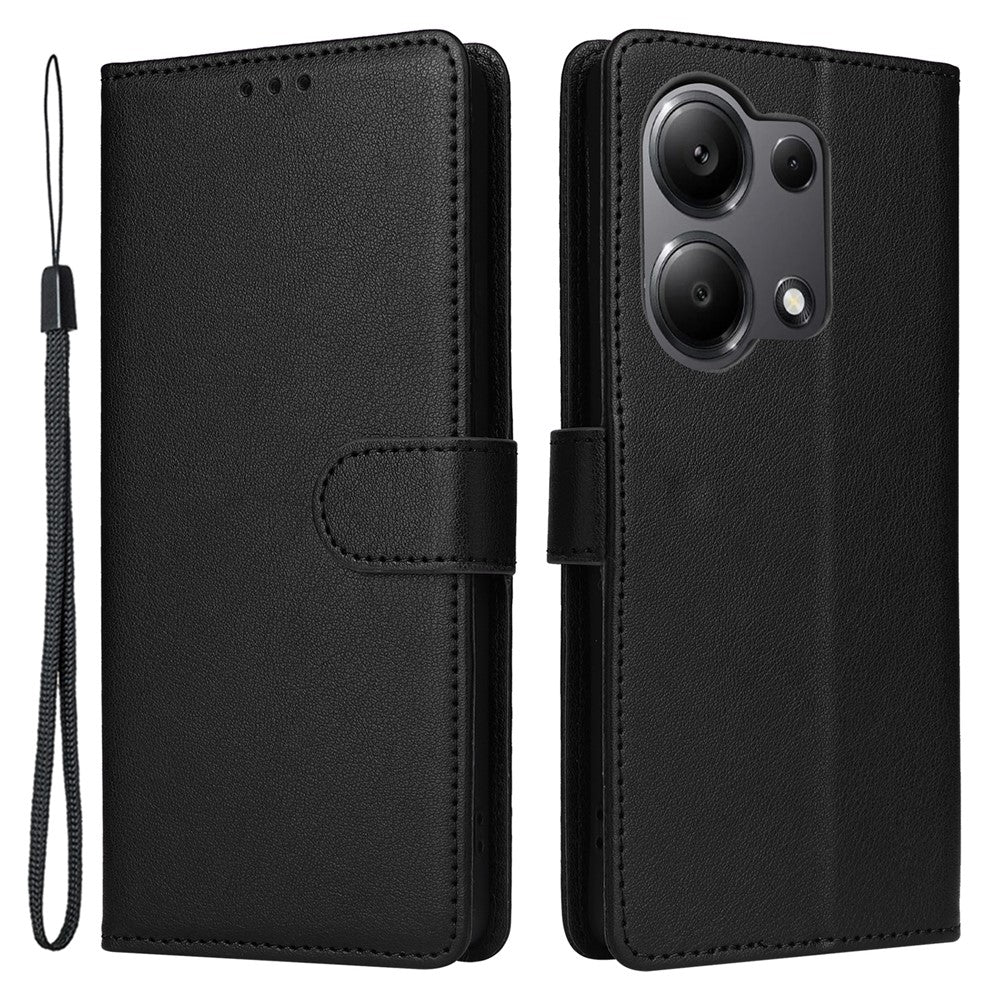 For Xiaomi Redmi Note 13 Pro 4G / Poco M6 Pro 4G Leather Case Card Slots Phone Stand Cover