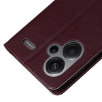For Xiaomi Redmi Note 13 Pro+ 5G Case PU Leather Stand Phone Cover with 3 Card Slots