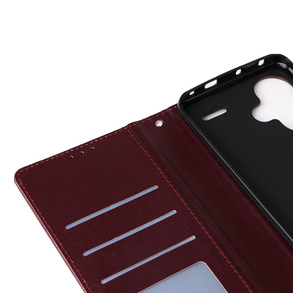 For Xiaomi Redmi Note 13 Pro+ 5G Case PU Leather Stand Phone Cover with 3 Card Slots